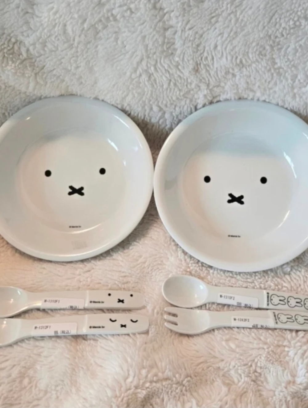 NWT set of 6 Miffy bowl spoons & forks Christmas event birthday kids baby